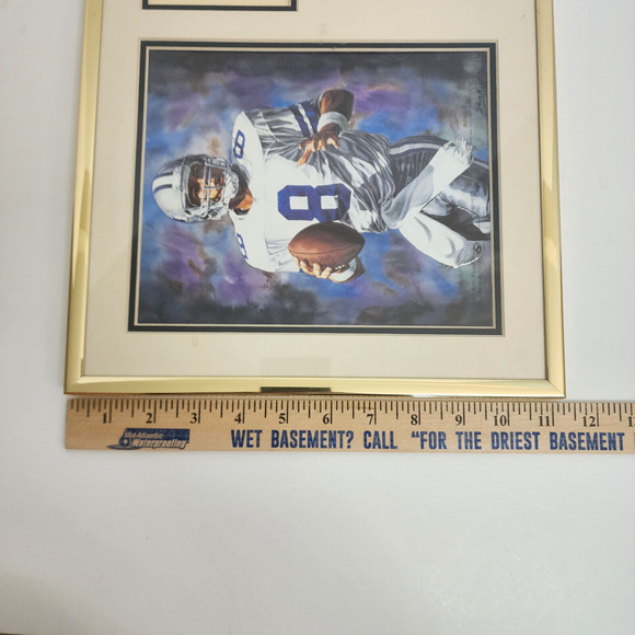 1994 Troy Aikman Lithograph, by Doug Meythaler, and football card - RARE - Picture 6 of 6